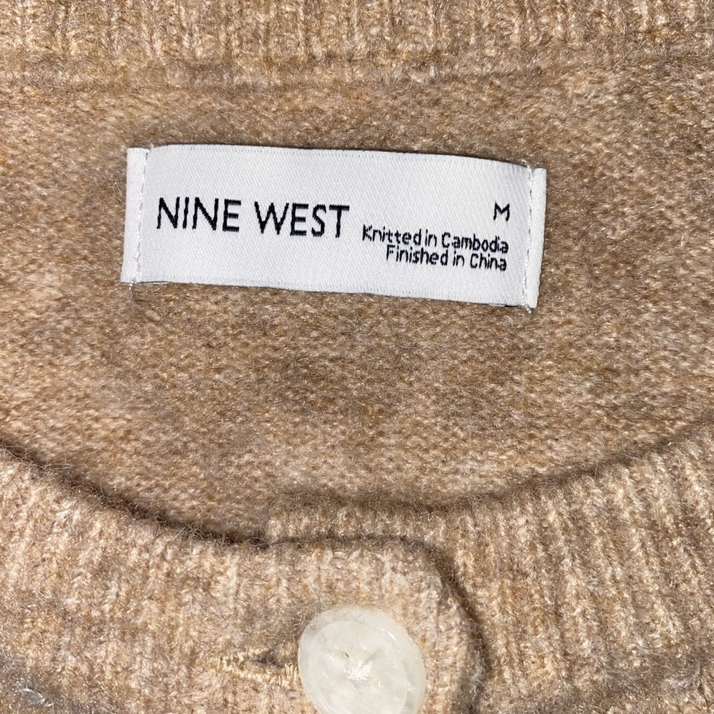 Women's Nine West Short Sleeve Cardigan size M - Picture 3 of 7